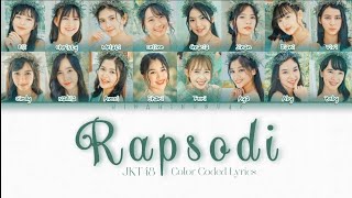 Download lagu JKT48 - Rapsodi | Color Coded Lyrics (INA/ENG) mp3 Download lagu JKT48 - Rapsodi | Color Coded Lyrics (INA/ENG) mp3