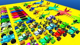 GTA V SPIDER-MAN, New Stunt Race For Car Racing Challenge By Heroes and Shark With Planes and Boats