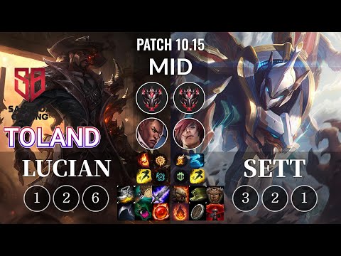 SB TolanD Lucian vs Sett Mid - KR Patch 10.15