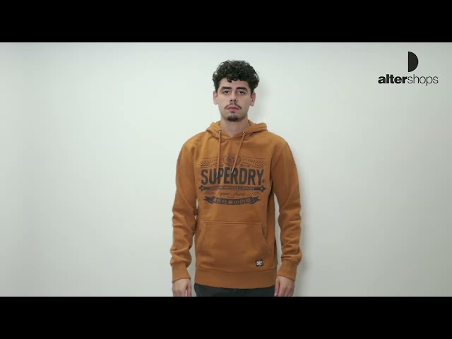Vídeo relacionado con Superdry VL Heritage Relaxed Hood M2014122A College Grey Marl L