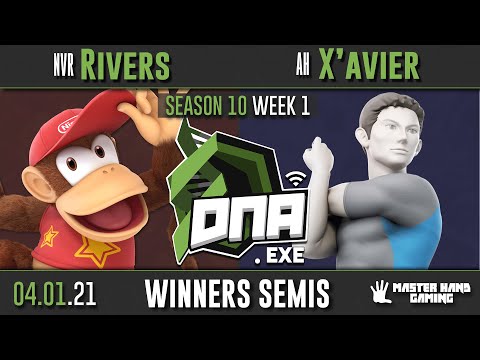 DNA.EXE S10:W1 - NVR | Rivers (Diddy Kong) Vs. AH | X'avier (Wii Fit Trainer) - W Semifinals