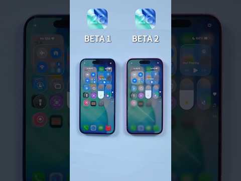 Apple fixed the Control Center! iOS 26 Beta 1 🆚 iOS 26 Beta 2 #shorts