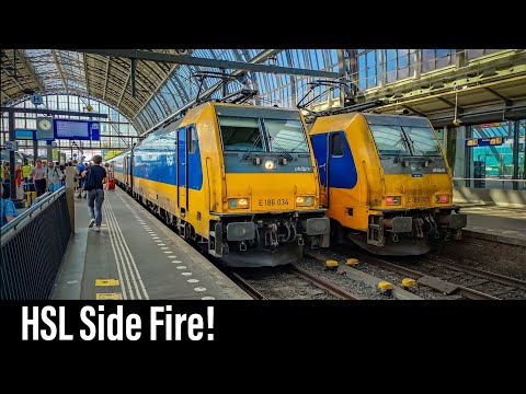 Train Cab Ride NL / HSL Side Fire / Breda - Rotterdam- Amsterdam / Intercity Direct / August 2022