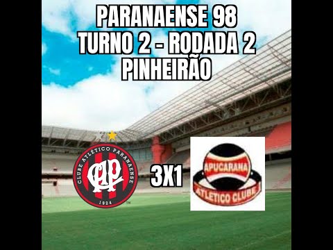 Paranaense 98 - 2º Turno - 2ª Rodada - Atlético 3x1 Apucarana