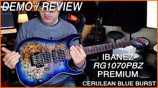 Video thumbnail for IBANEZ RG1070PBZ Premium Cerulean Blue Burst | DEMO / REVIEW by Juca Nery
