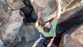Video thumbnail of Wooden Dummy, V10. Hueco Tanks
