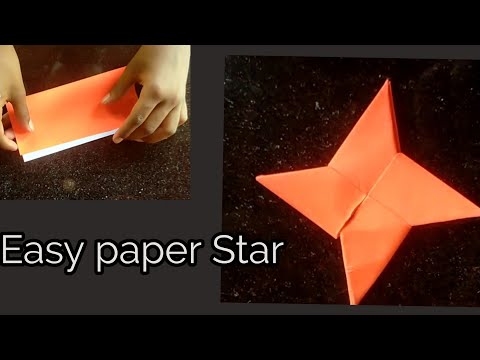 Perfect shape paper star in ONE CUT easy paper star-DIY