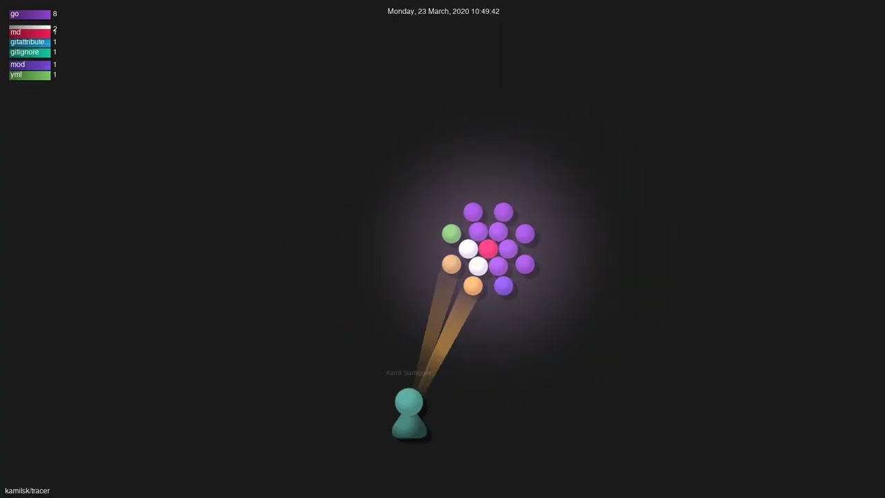 kamilsk/tracer - Gource visualisation