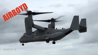 preview picture of video 'V-22 Osprey Demonstration - Farnborough Airshow 2012 (Monday)'