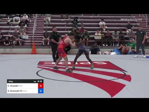 55 Kg Rr Rnd 2 - Camden Russell, MWC Wrestling Academy Vs Samuel Braswell IV, Cougar Wrestling Clu