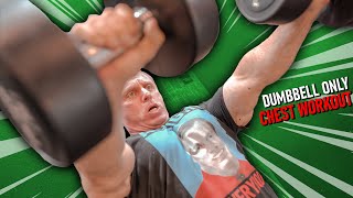 Can You Build a Chest With Only Dumbbells (5 Exercise Workout)