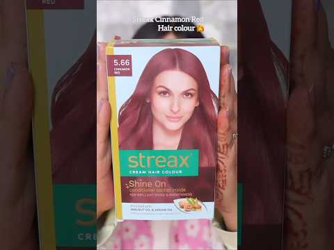👩‍🦰🔥Streax 5.66 *Cinnamon Red* hair Colour😍 #shorts #ytshorts #haircolorathome #streaxhaircolour