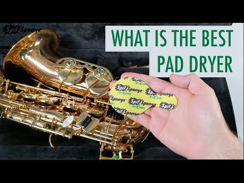 Spit Sponge saxophone pad dryer helps keep your saxophone cleaner.