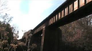 preview picture of video 'Q194 crosses the Oconee River trestle'
