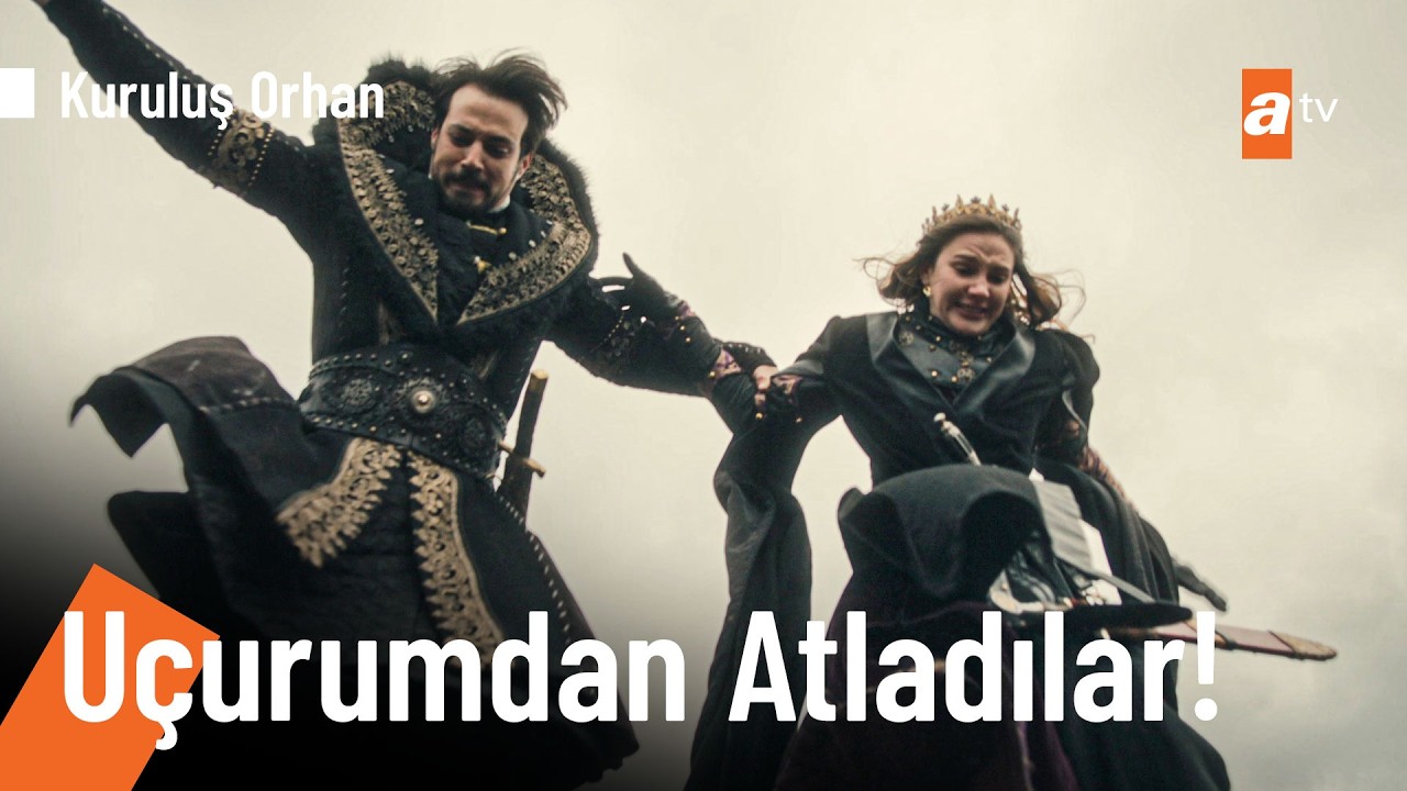 Sultan Orhan, Asporça'yla birlikte uçurumdan atlıyor! - Kuruluş Orhan 17. Bölüm