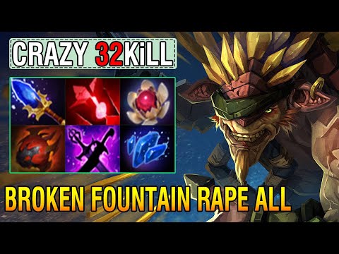 100% Need NERFED [Bristleback] Mid Aghs Scepter + Bloodstone Build Super Broken Fountain Rape Dota2