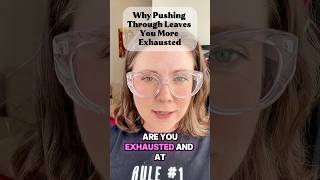 Why pushing through leaves you exhausted #burnoutrecovery #hsp