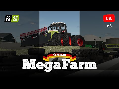 🔴 LIVE - German Mega Farm - Silage Time - FS25 - Vertical Stream