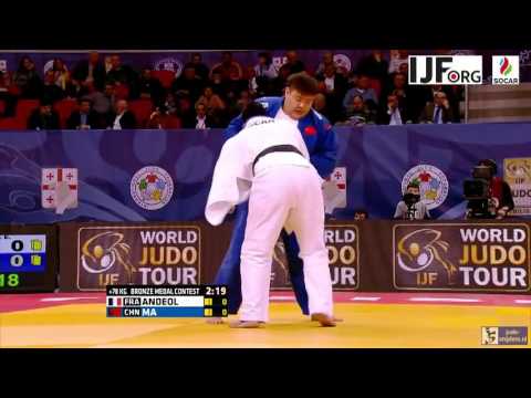 Judo 2016 Grand Prix Tbilisi: Andeol (FRA) - Ma (CHN) [+78kg] bronze
