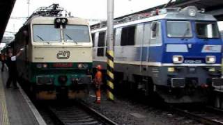 preview picture of video 'Vlaky Bohumín: EC 110 PRAHA, příjezd + start, 8.8.2010'