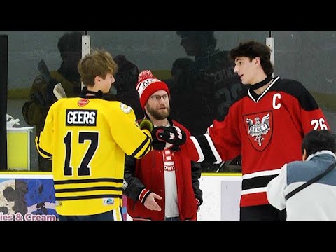 Benet Academy defeats Neuqua Valley boys hockey on senior night