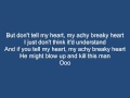 Billy Ray Cyrus Achy breaky hearth lyrics