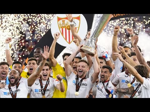 Sevilla beat Roma 4-1 on penalties to win the Europa League for the seventh time