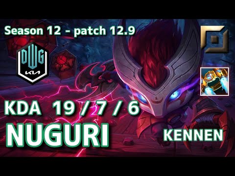 【KRサーバー/C1】DK Nuguri ケネン(Kennen) VS DK Burdol オーン(Ornn) TOP - Patch12.9 KR Ranked【LoL】