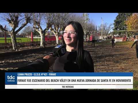 KEVIN Y LUANA | FIRMAT FUE ESCENARIO DEL BEACH VÓLEY EN UNA NUEVA JORNADA DE SANTA FE EN MOVIMIENTO