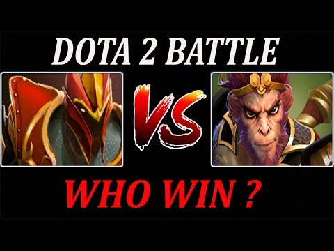 Dragon Knight Versus Monkey King - Dota 2 Battle
