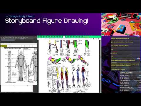 Let's Practice Storyboard Figure Drawing! | Art Study-Budz With Spacedad 1-8-2021 Livestream