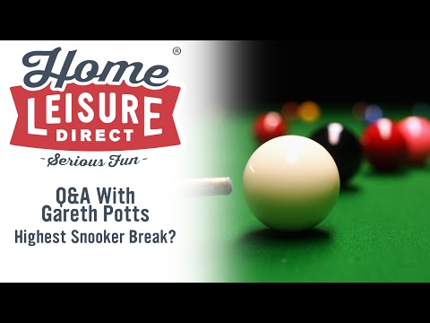 Q&A With Gareth Potts 2: What is your Highest Break in Snooker?