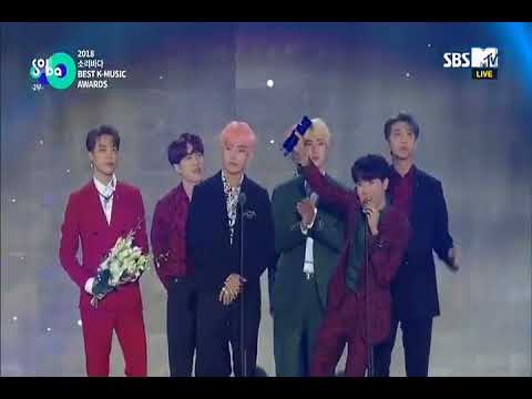 300818 BTS - New Hallyu World Social Artist Award [2018 Soribada Awards]