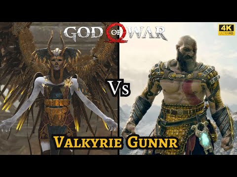 Kratos VS Valkyrie Gunnr / Valkyrie Fight guide/ GOD OF WAR / Valkyrie Favour Mission. (HD,4k,60fps)