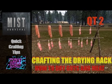 Mist Survival Quick Crafting Tips Drying Rack for Guts and Meat 0.3
