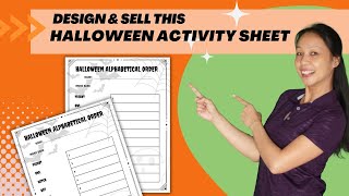 How To Create a Halloween Activity Worksheet For Kids | Easy Tutorial