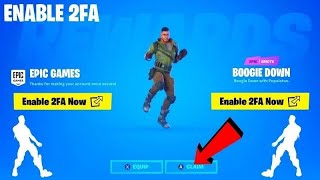 How to get 2FA & get a FREE EMOTE! (FORTNITE) (EASY)