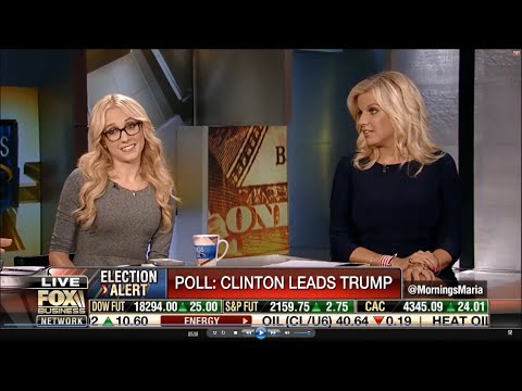 08-04-16 Kat Timpf on Mornings with Maria - Trump vs Hillary Poll Results