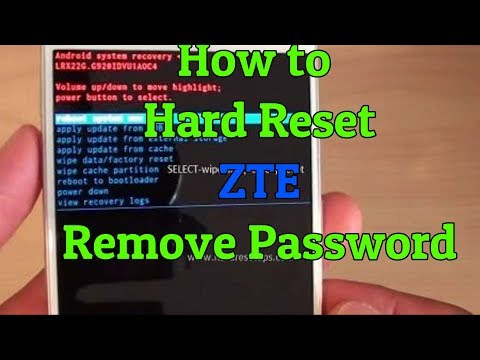 How to reset ZTE Phone/How to open LOCKED Android phone ZTE (EASY)