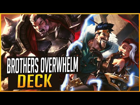 INSANE DRAVEN & DARIUS AGGRO! Brothers Overwhelm Deck - Legends of Runeterra 1.15 Ranked Matches