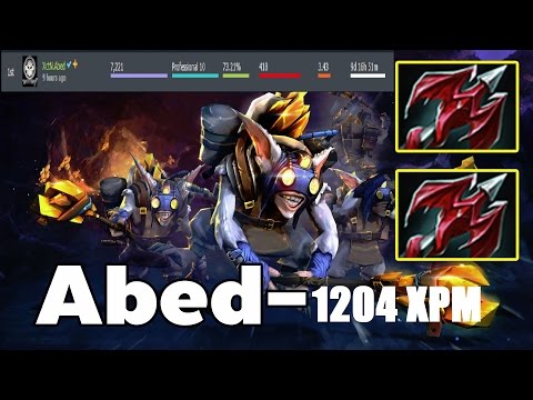 dota 2 : XctN Abed best player " meepo" 1204 xpm