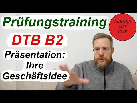 Deutsch-Test für den Beruf B2 – 22 – Sprechen Teil 1 – Thema 8: Ihre Geschäftsidee