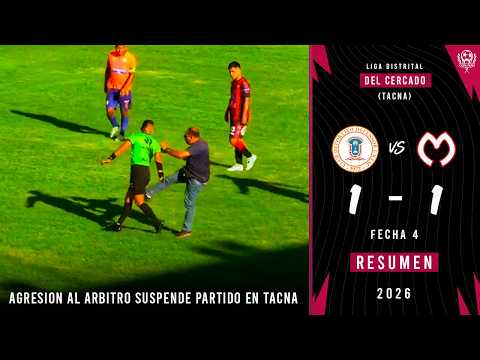 PARTIDO CALIENTE, AGRESIÓN Y DUELO SUSPENDIDO ENTRE UNTAC Y MILLER| Def UNTAC 1-1 Mariscal Miller