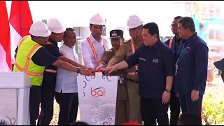 Presiden Joko widodo, Meresmikan Injeksi Bauksit Perdana Smelter Grade Alumina Refinery (SGAR) PT Borneo Alumina Indonesia (BAI).