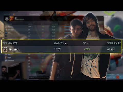 Gorgc checks his total games & winrate with Singsing