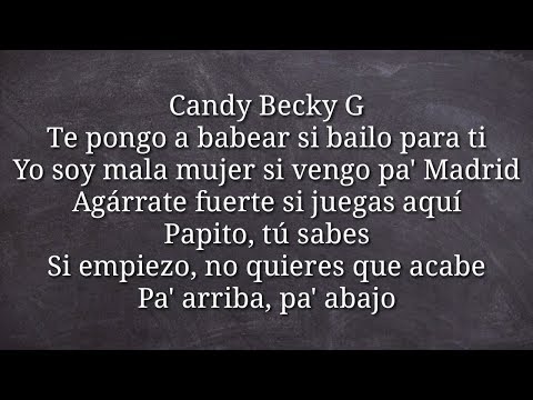 C. Tangana, Becky G - Booty HQ Lyrics