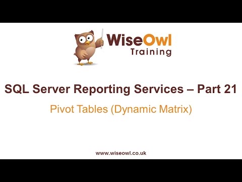 Reporting Services (SSRS) Part 21 - Pivot Table (Dynamic Matrix)
