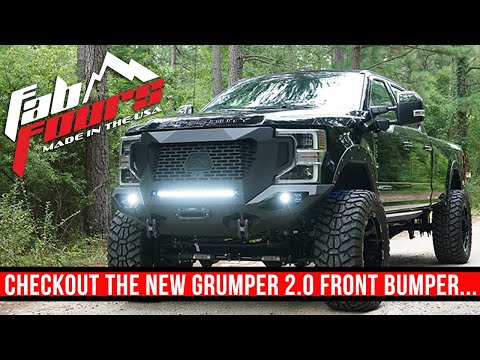 Fab Fours' All New 2.0 Grumper Front Winch Bumper for the 2017-2020 Ford Super Duty