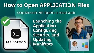 How to Open APPLICATION Files (ClickOnce Deployment Manifest)