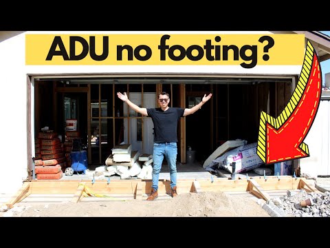 No footing in your ADU? No problem this is the way